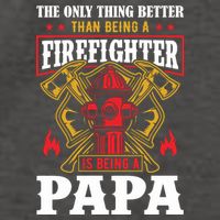 Firefighter Papa Father's Day Vector Backpack