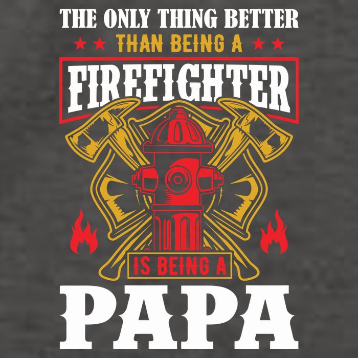 Firefighter Papa Father's Day Vector Backpack
