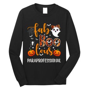 Faboolous Paraprofessional Funny Para Squad Happy Halloween Long Sleeve Shirt