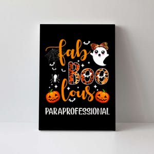 Faboolous Paraprofessional Funny Para Squad Happy Halloween Canvas