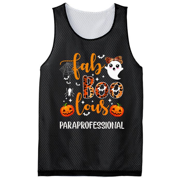 Faboolous Paraprofessional Funny Para Squad Happy Halloween Mesh Reversible Basketball Jersey Tank