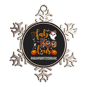 Faboolous Paraprofessional Funny Para Squad Happy Halloween Metallic Star Ornament