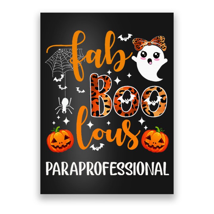 Faboolous Paraprofessional Funny Para Squad Happy Halloween Poster