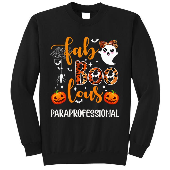 Faboolous Paraprofessional Funny Para Squad Happy Halloween Tall Sweatshirt