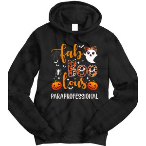 Faboolous Paraprofessional Funny Para Squad Happy Halloween Tie Dye Hoodie