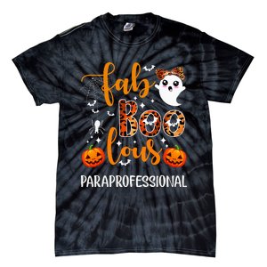 Faboolous Paraprofessional Funny Para Squad Happy Halloween Tie-Dye T-Shirt