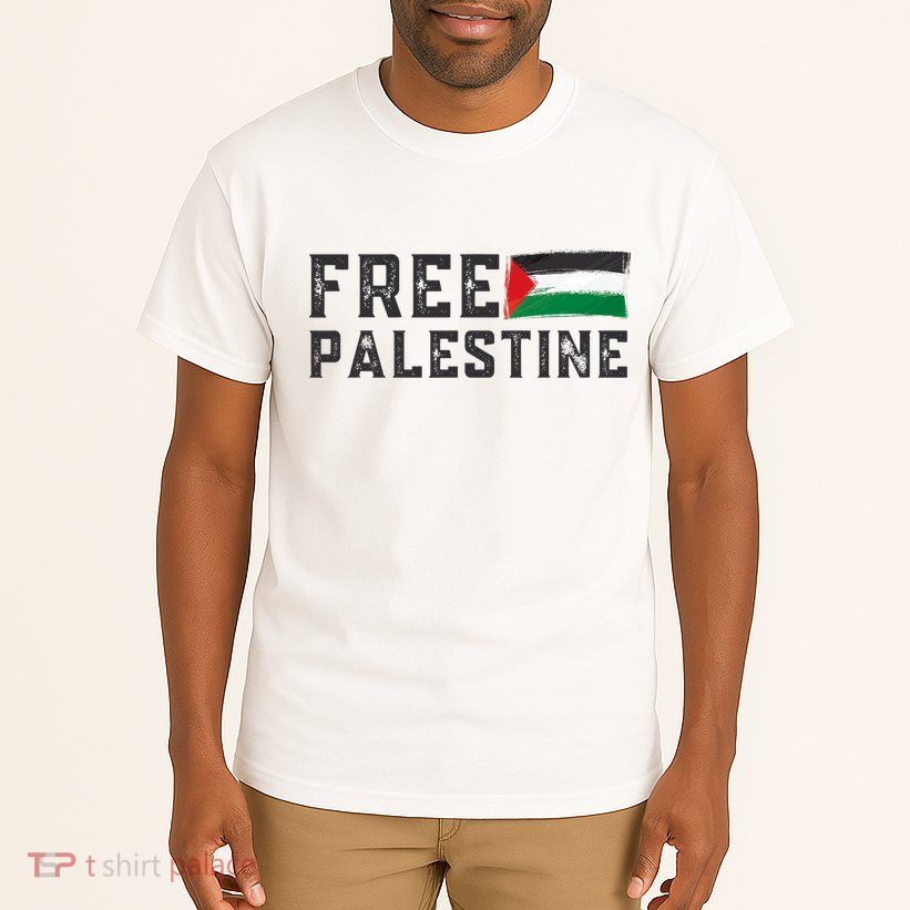 Free Palestine Flag Arabic Gaza Tall T-Shirt