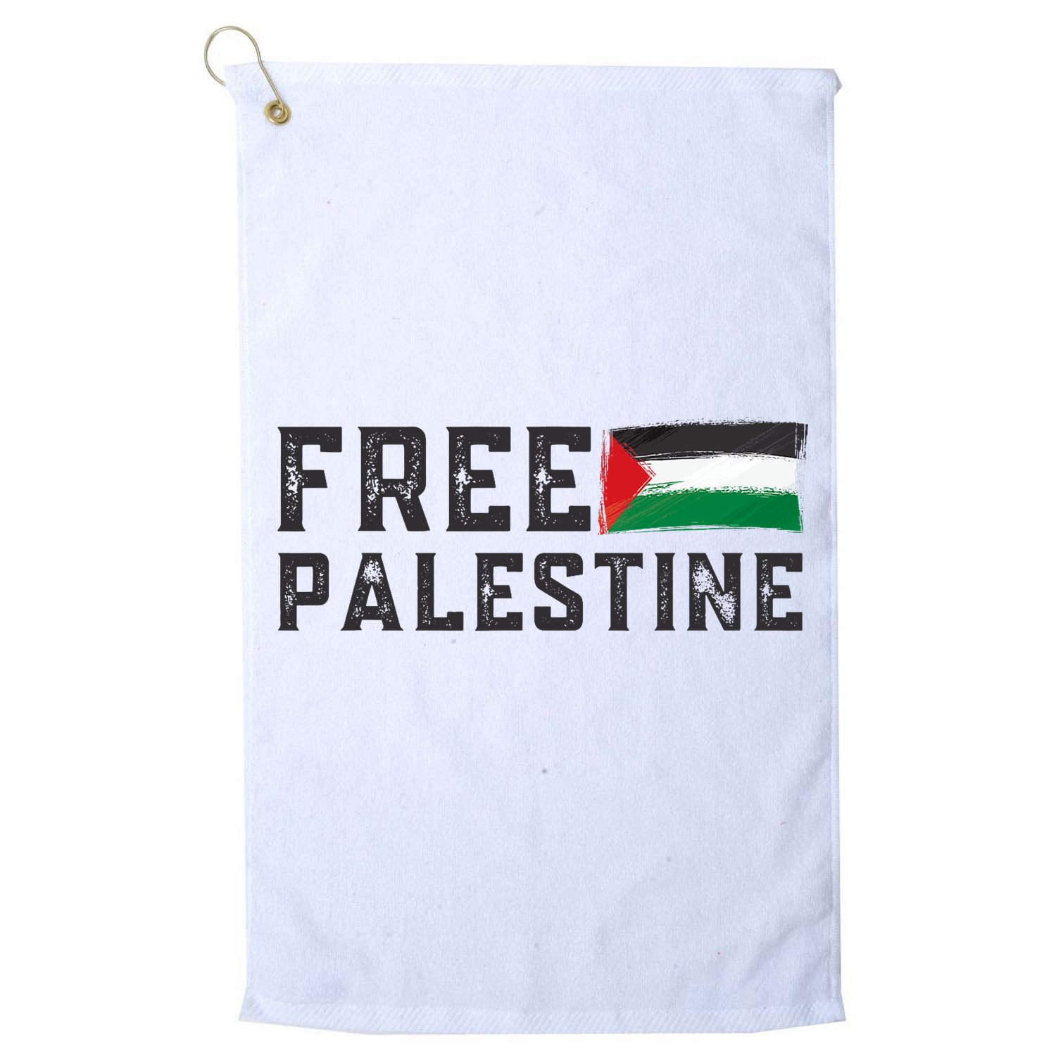 Free Palestine Flag Arabic Gaza Golf Towel