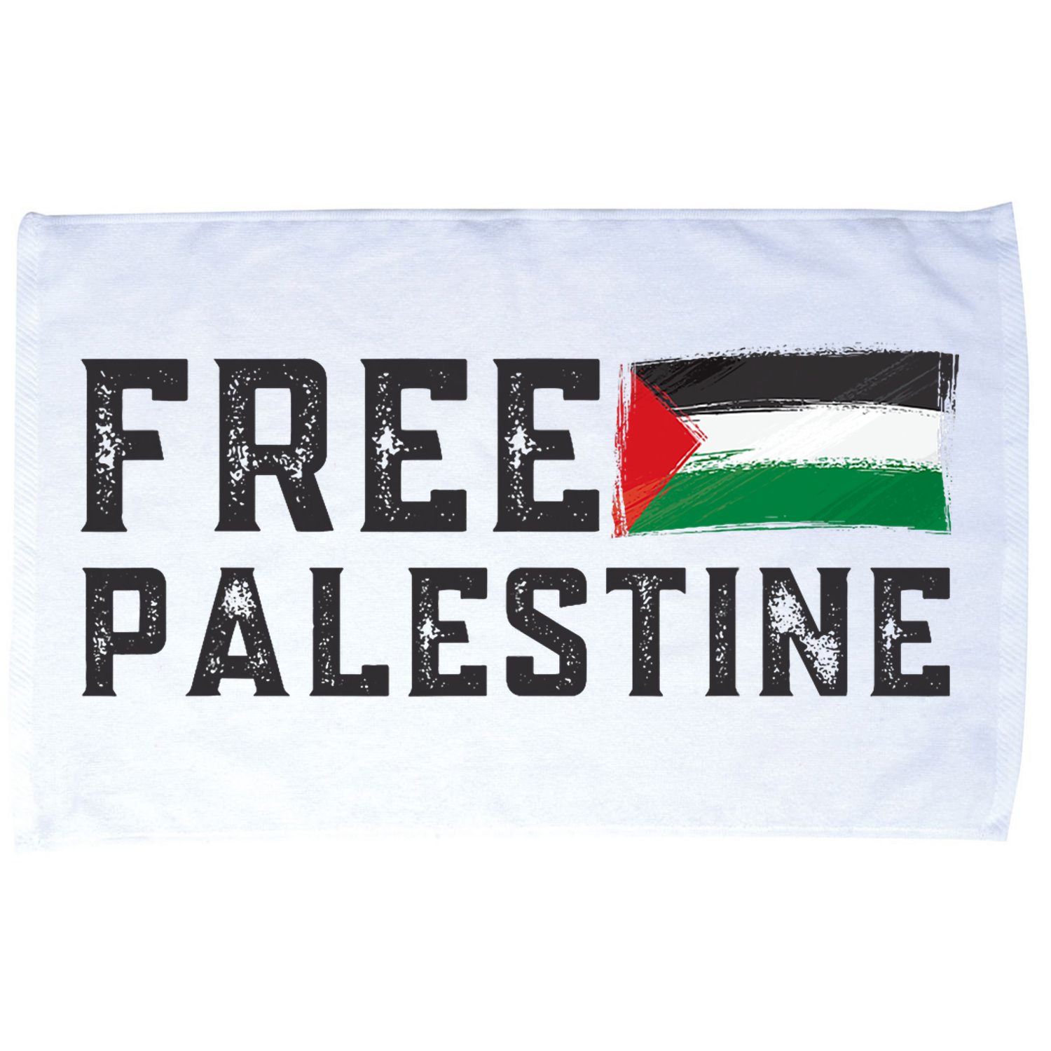 Free Palestine Flag Arabic Gaza Microfiber Hand Towel