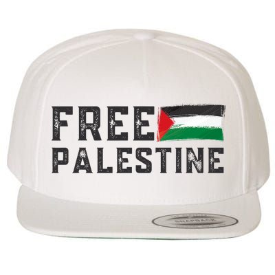 Free Palestine Flag Arabic Gaza Wool Snapback Cap