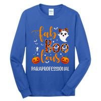 Faboolous Paraprofessional Funny Para Squad Happy Halloween Tall Long Sleeve T-Shirt