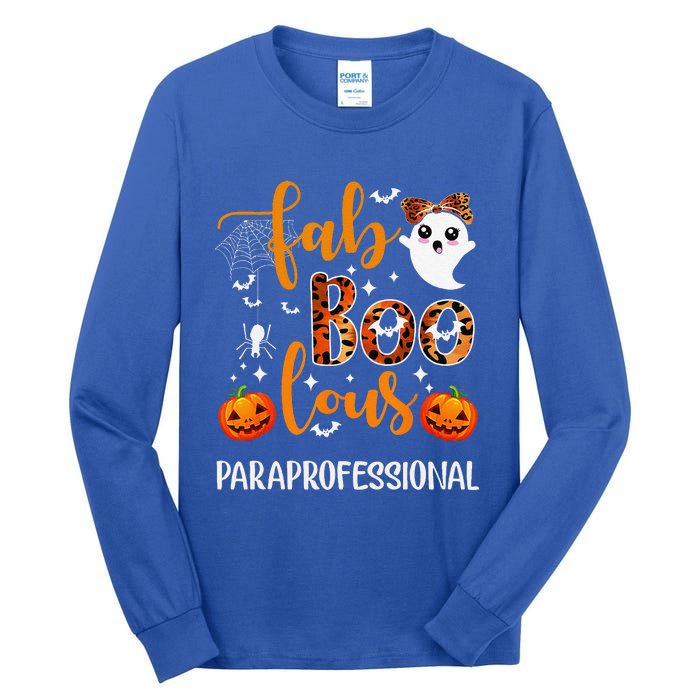 Faboolous Paraprofessional Funny Para Squad Happy Halloween Tall Long Sleeve T-Shirt