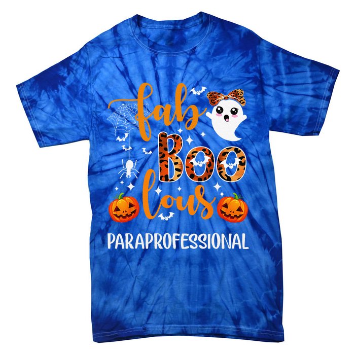 Faboolous Paraprofessional Funny Para Squad Happy Halloween Tie-Dye T-Shirt