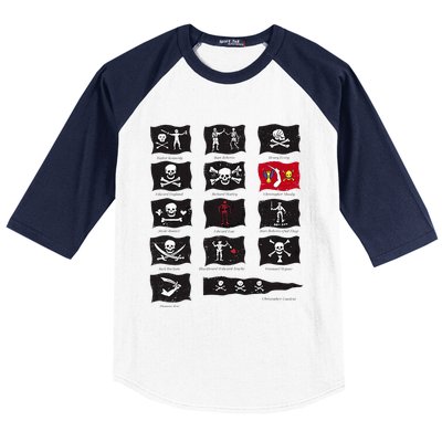 Famous Pirates Flags Baseball Sleeve Shirt