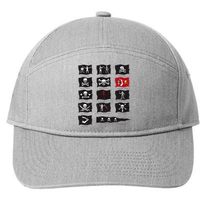 Famous Pirates Flags 7-Panel Snapback Hat