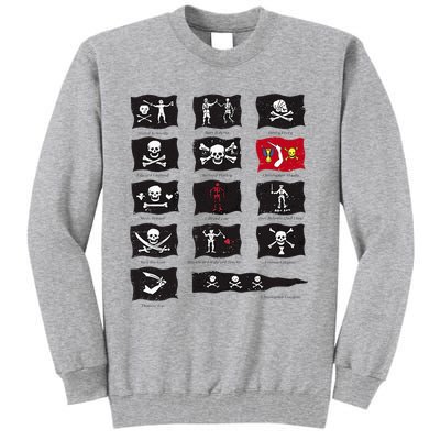 Famous Pirates Flags Tall Sweatshirt