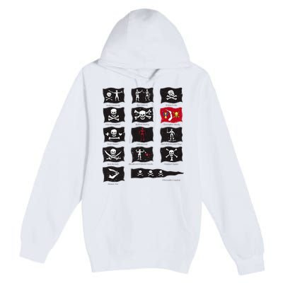 Famous Pirates Flags Premium Pullover Hoodie