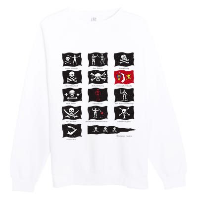 Famous Pirates Flags Premium Crewneck Sweatshirt