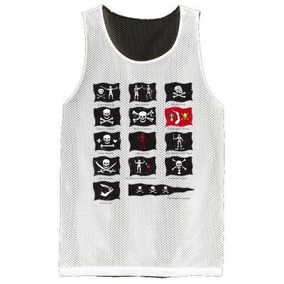 Famous Pirates Flags Mesh Reversible Basketball Jersey Tank