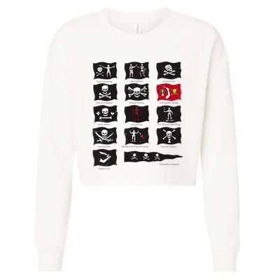 Famous Pirates Flags Cropped Pullover Crew