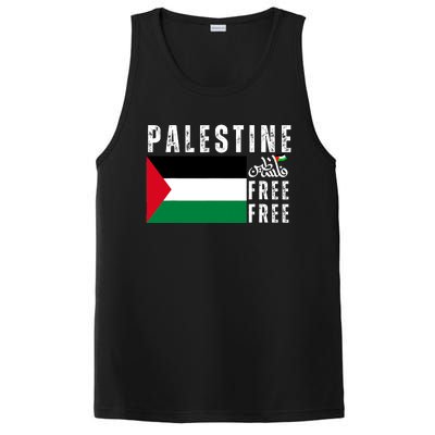 Free Palestine Free Gaza Vintage Palestine Flag PosiCharge Competitor Tank