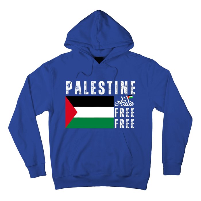 Free Palestine Free Gaza Vintage Palestine Flag Hoodie