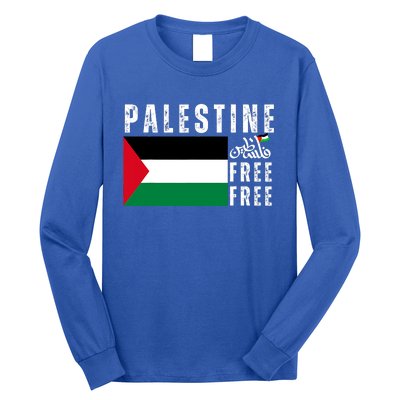 Free Palestine Free Gaza Vintage Palestine Flag Long Sleeve Shirt