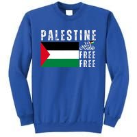 Free Palestine Free Gaza Vintage Palestine Flag Sweatshirt