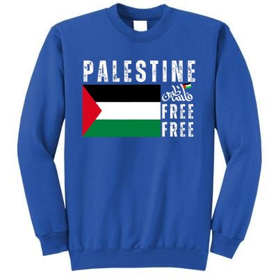 Free Palestine Free Gaza Vintage Palestine Flag Sweatshirt