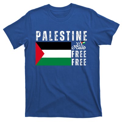 Free Palestine Free Gaza Vintage Palestine Flag T-Shirt