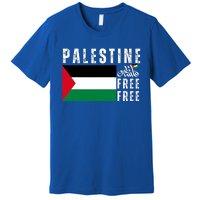 Free Palestine Free Gaza Vintage Palestine Flag Premium T-Shirt