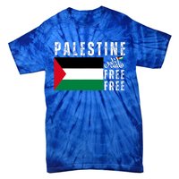 Free Palestine Free Gaza Vintage Palestine Flag Tie-Dye T-Shirt