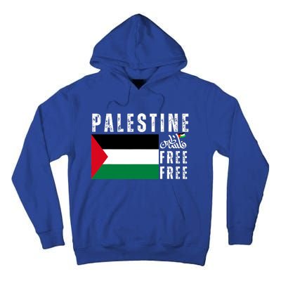 Free Palestine Free Gaza Vintage Palestine Flag Tall Hoodie