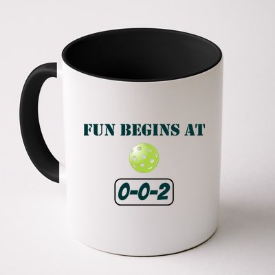 Fun Pickleball, Fun Begins At 002, Pickleball For Life Mug