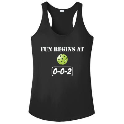 Fun Pickleball, Fun Begins At 002, Pickleball For Life Ladies PosiCharge Competitor Racerback Tank