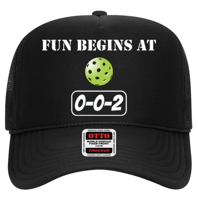 Fun Pickleball, Fun Begins At 002, Pickleball For Life Trucker Hat