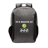 Fun Pickleball, Fun Begins At 002, Pickleball For Life Vector Backpack