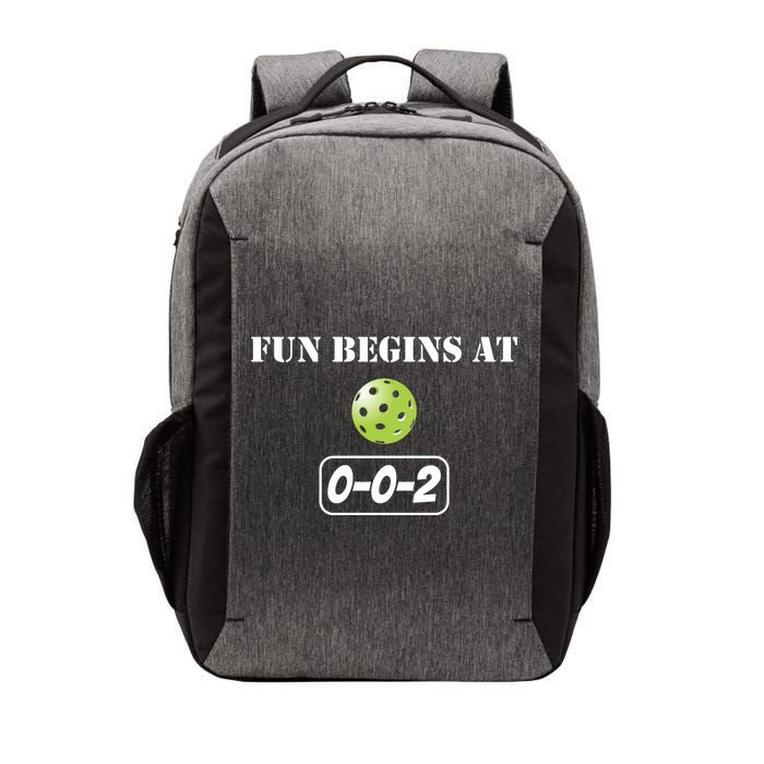 Fun Pickleball, Fun Begins At 002, Pickleball For Life Vector Backpack