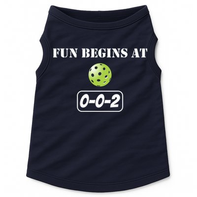 Fun Pickleball, Fun Begins At 002, Pickleball For Life Doggie Tank
