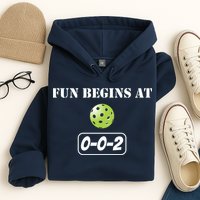 Fun Pickleball, Fun Begins At 002, Pickleball For Life Hoodie