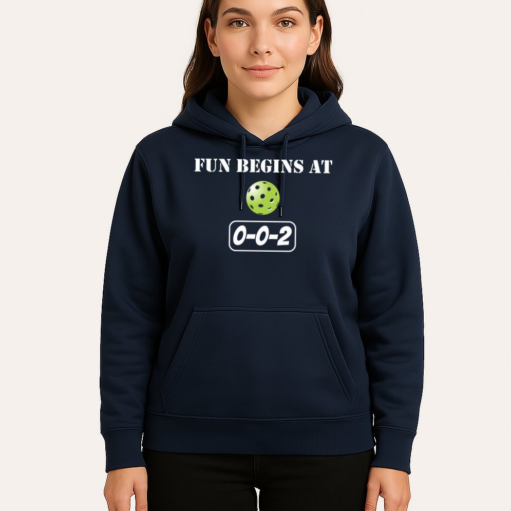 Fun Pickleball, Fun Begins At 002, Pickleball For Life Hoodie