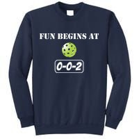 Fun Pickleball, Fun Begins At 002, Pickleball For Life Sweatshirt