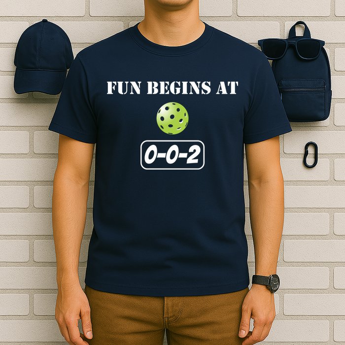 Fun Pickleball, Fun Begins At 002, Pickleball For Life T-Shirt