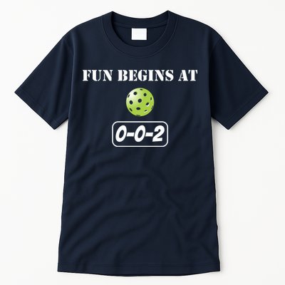 Fun Pickleball, Fun Begins At 002, Pickleball For Life Tall T-Shirt