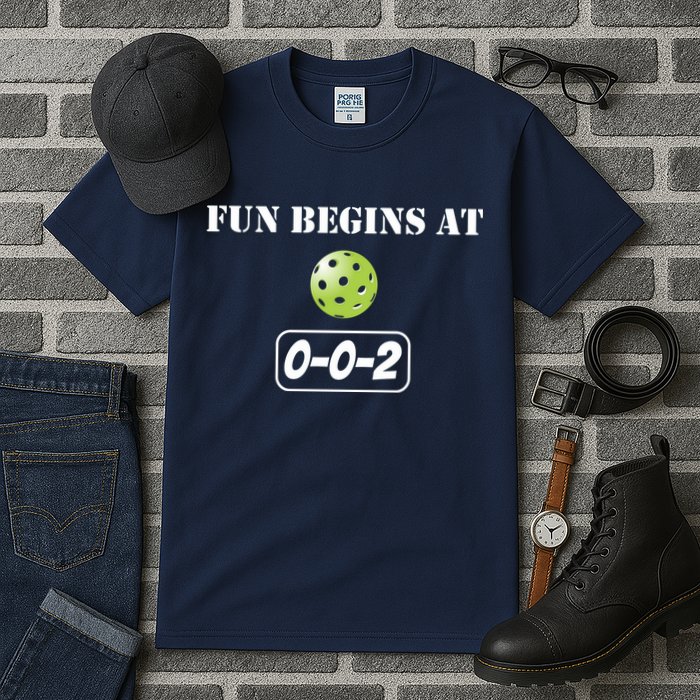 Fun Pickleball, Fun Begins At 002, Pickleball For Life Tall T-Shirt