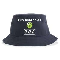 Fun Pickleball, Fun Begins At 002, Pickleball For Life Sustainable Bucket Hat