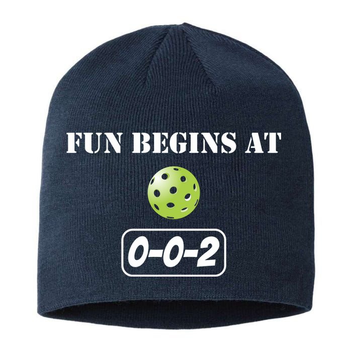 Fun Pickleball, Fun Begins At 002, Pickleball For Life Sustainable Beanie