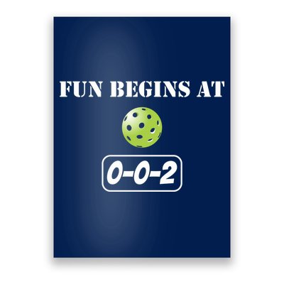 Fun Pickleball, Fun Begins At 002, Pickleball For Life Poster