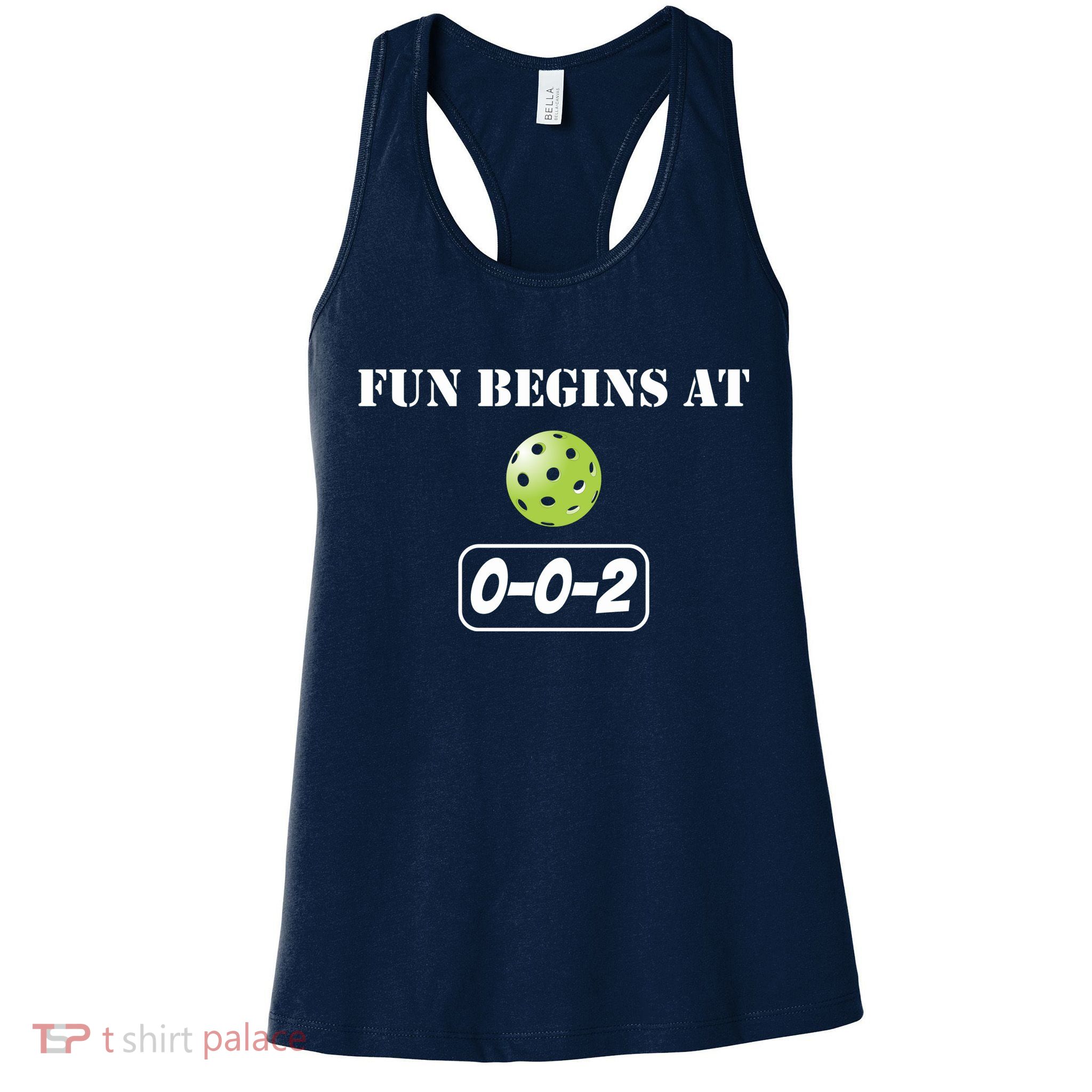 Fun Pickleball, Fun Begins At 002, Pickleball For Life Womens Tank Top