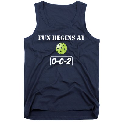Fun Pickleball, Fun Begins At 002, Pickleball For Life Tank Top